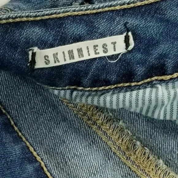 Bullhead Black Size 3 Juniors Skinniest Blue Denim Jeans Inseam Size 30 - Picture 6 of 11